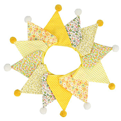 Гирлянда тканевая с помпончиками № 33 (3,2 м)