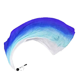 Платок-вуаль для танца с шариком 2,2м х 80 см, т.синий+синий+белый