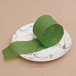 Крепированная лента 4,5 см х 25 м, травяной зеленый